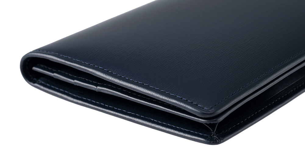 【キプリス】長財布(通しマチ束入・小銭入れなし)■ボックスカーフ