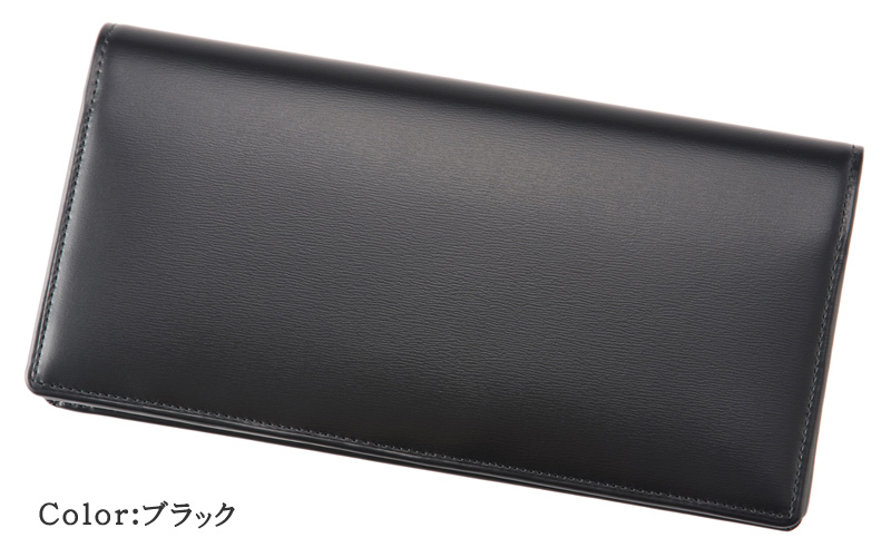 【キプリス】長財布(小銭入れ付き通しマチ束入)■ボックスカーフ
