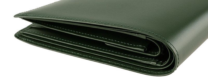 【CYPRIS COLLECTION】二つ折り財布(小銭入れ付き札入・テングタイプ)■ボックスカーフ