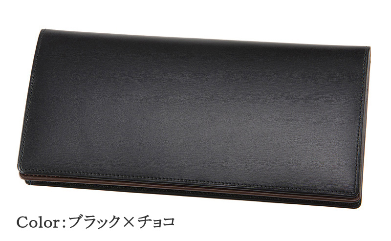 【CYPRIS COLLECTION】長財布(通しマチ束入・小銭入れなし)■ボックスカーフ＆リンピッドカーフ