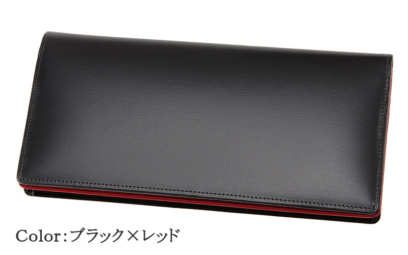 【CYPRIS COLLECTION】長財布(通しマチ束入・小銭入れなし)■ボックスカーフ＆リンピッドカーフ