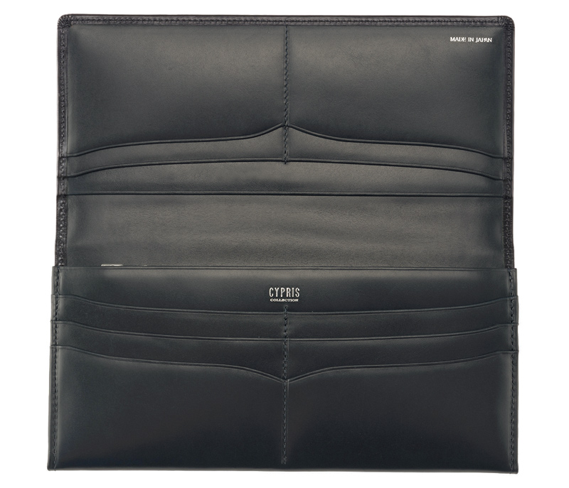 【CYPRIS COLLECTION】長財布(小銭入れ付きササマチ束入)■ボックスカーフ＆リンピッドカーフ