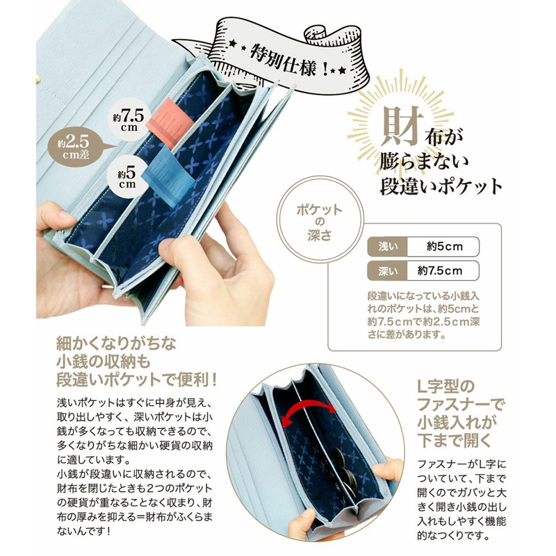 【キプリス】ハニーセル長財布■リサッカ