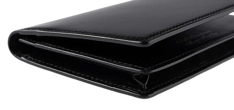 キプリス】名刺入れ(通しマチ)□オイルシェルコードバン＆ルーガショルダー