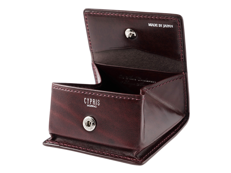 【キプリス】小銭入れ(ＢＯＸ型)■オイルシェルコードバン＆ルーガショルダー