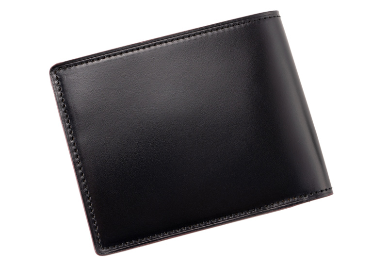 【キプリス】二つ折り財布(小銭入れ付き札入)■オイルシェルコードバン＆ヴァケッタレザー