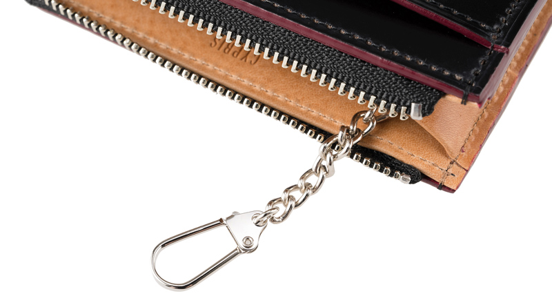 【キプリス】小銭入れ■オイルシェルコードバン＆ヴァケッタレザー