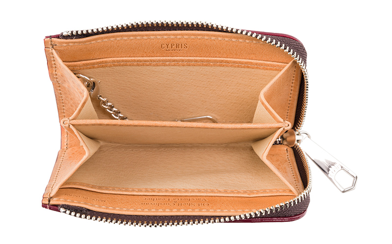 【キプリス】小銭入れ■オイルシェルコードバン＆ヴァケッタレザー