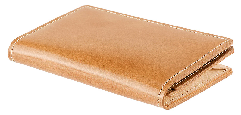 【キプリス】名刺入れ(通しマチ)■ナチュラルコードバン