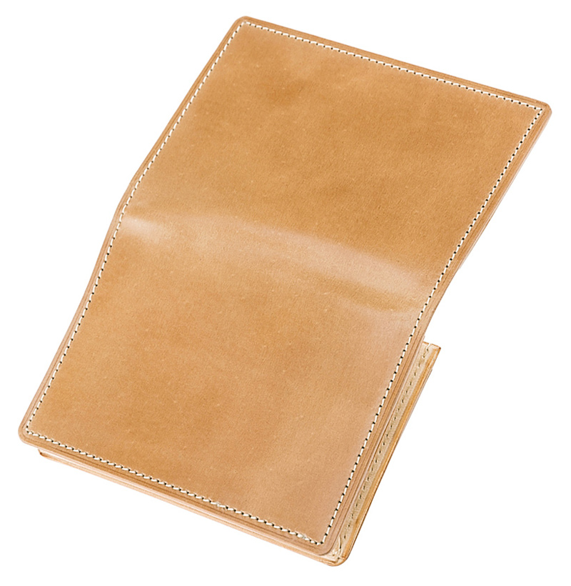 【キプリス】名刺入れ(通しマチ)■ナチュラルコードバン