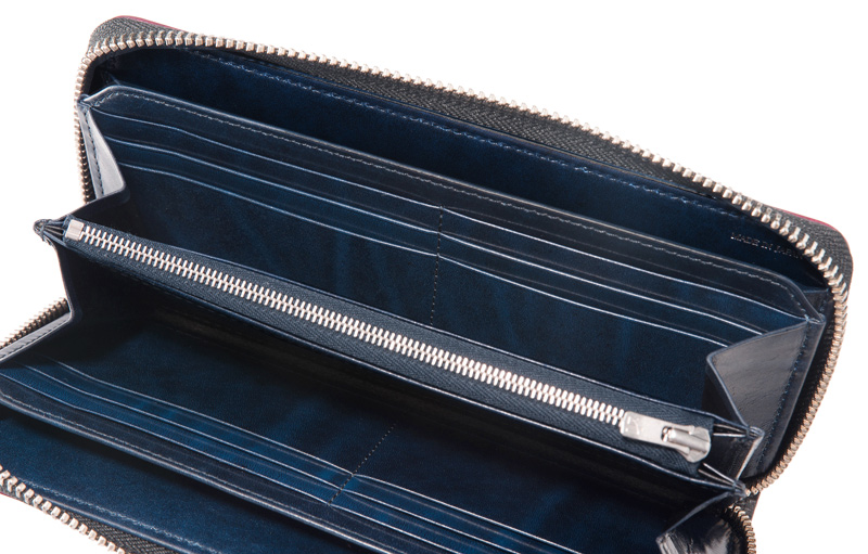 キプリス】長財布(ラウンドファスナー束入)□ブライドルレザー＆ルーガ