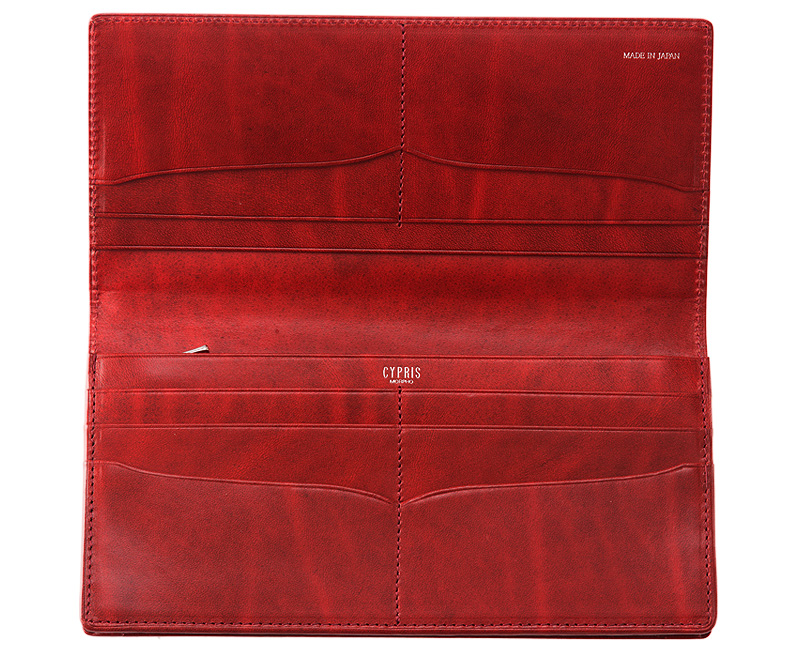 【キプリス】長財布(小銭入れ付き通しマチ束入)■ブライドルレザー＆ルーガショルダー