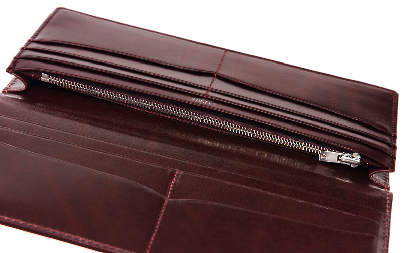 【キプリス】長財布(小銭入れ付き通しマチ束入)■ブライドルレザー＆ルーガショルダー