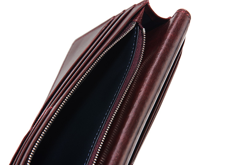 【キプリス】長財布(小銭入れ付き通しマチ束入)■ブライドルレザー＆ルーガショルダー