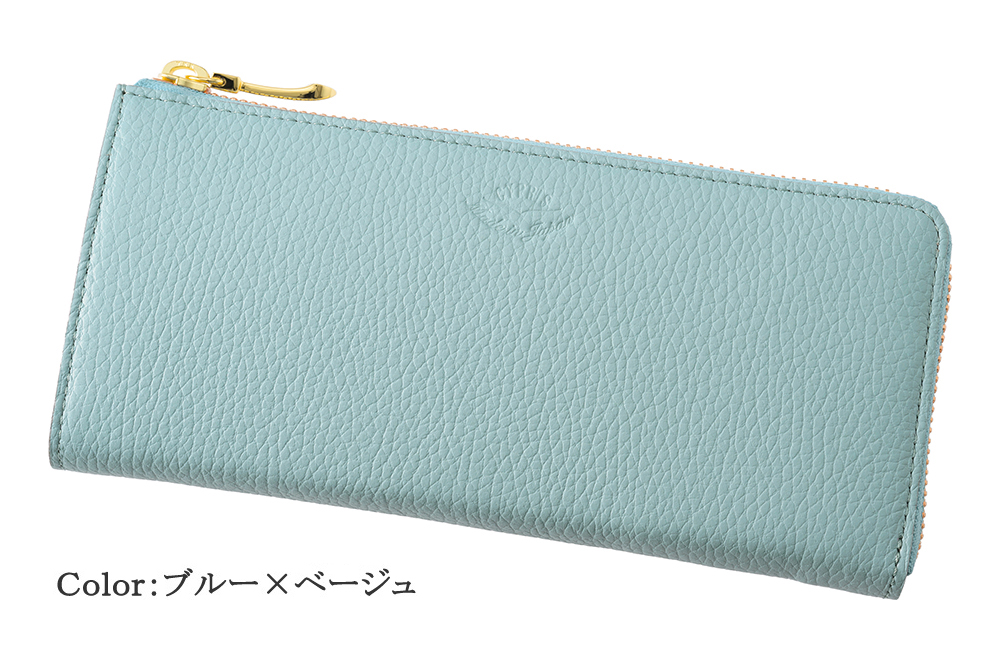 【キプリス】ハニーセル長財布(Ｌ字ラウンドファスナー束入)■ルミナス