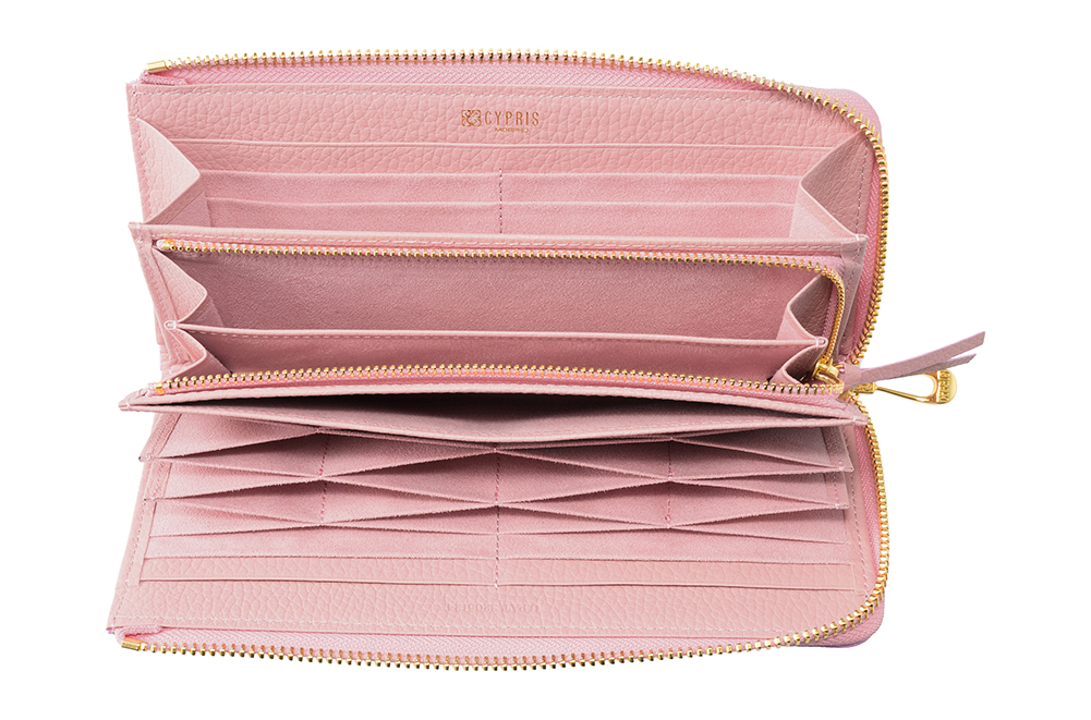 【キプリス】ハニーセル長財布(Ｌ字ラウンドファスナー束入)■ルミナス