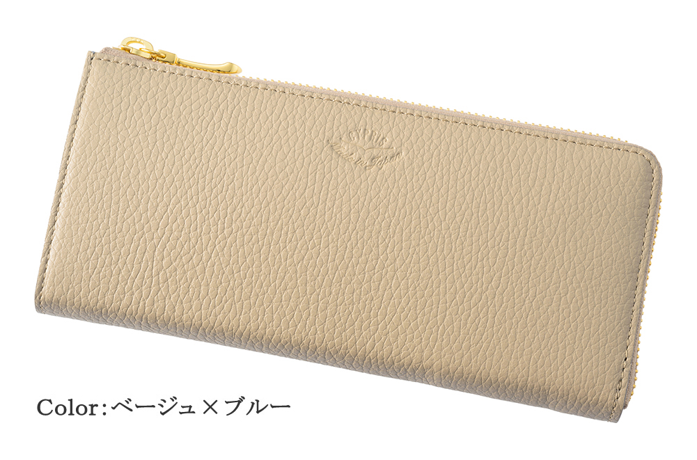 【キプリス】ハニーセル長財布(Ｌ字ラウンドファスナー束入)■ルミナス