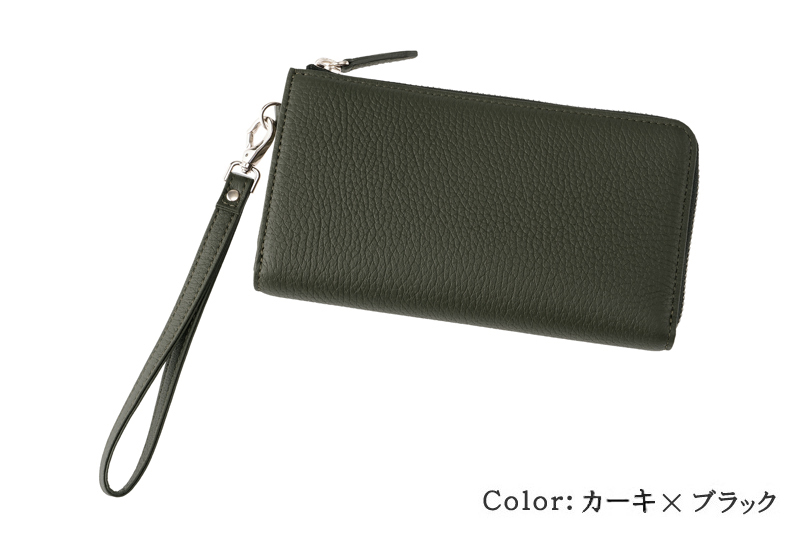 【キプリス】モバイルウォレット(ラウンドファスナー)■フィンランドエルク