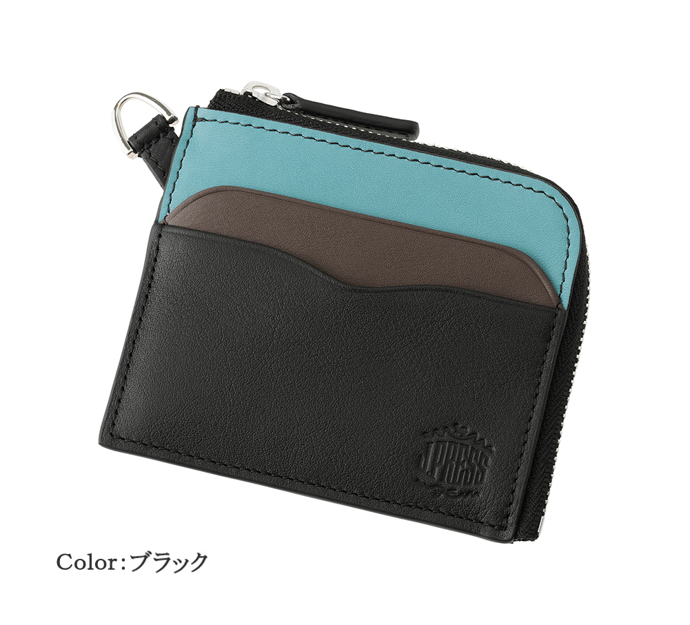 【J.PRESS】マルチウォレット(Ｌ字ラウンドファスナー)■マルチカラー