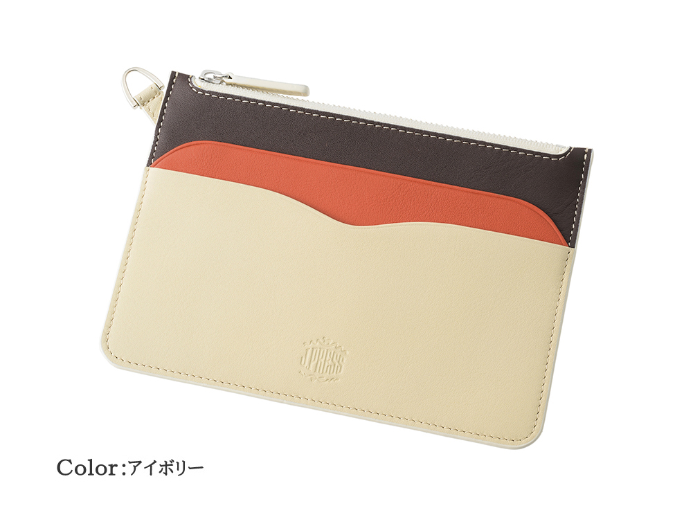 【J.PRESS】薄型ポーチ■マルチカラー