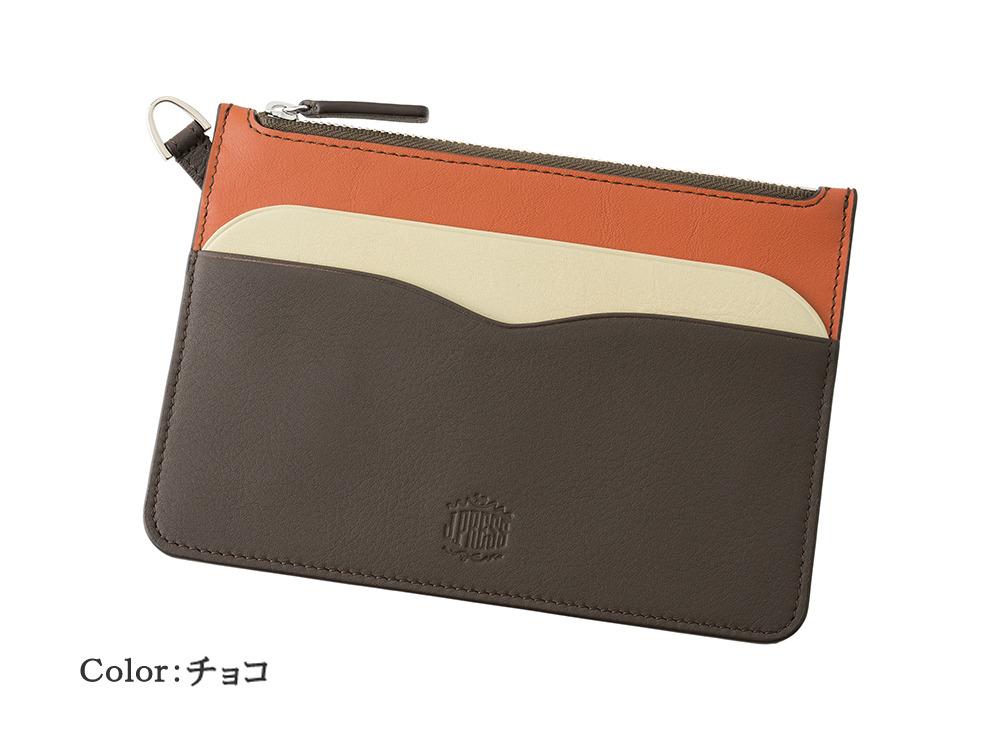 【J.PRESS】薄型ポーチ■マルチカラー