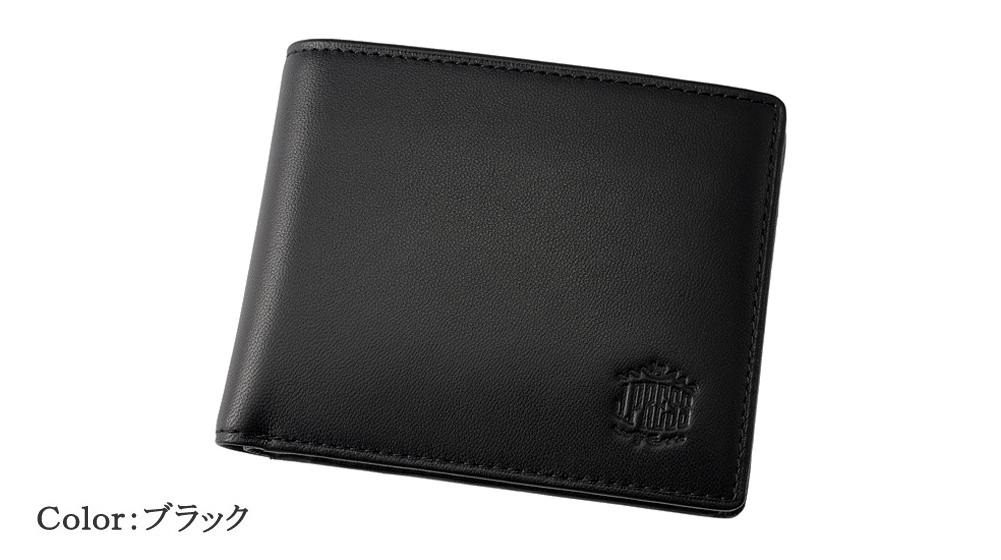 【J.PRESS】二つ折り財布(BOX小銭入れ付き札入)■シープ×ゴート