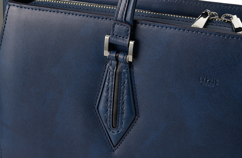 【キプリス】両あおりトートバッグ■シラサギレザー