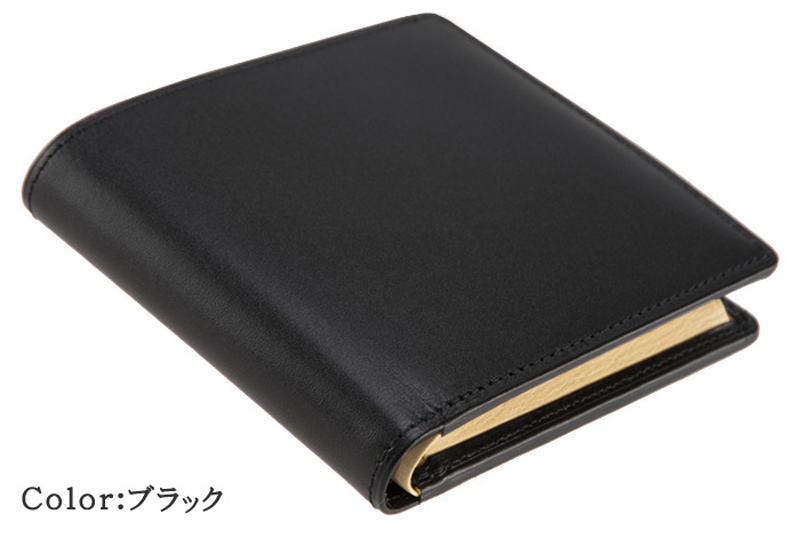 キプリス】二つ折り財布(BOX小銭入れ付き札入)□シラサギレザー