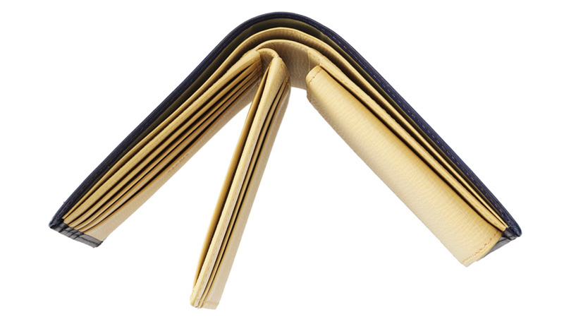 【キプリス】二つ折り財布(ベロ・小銭入れ付き札入)■シラサギレザー