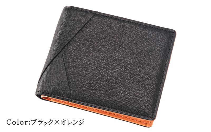 【キプリス】二つ折り財布(小銭入れ付き札入)■グリッターゴート