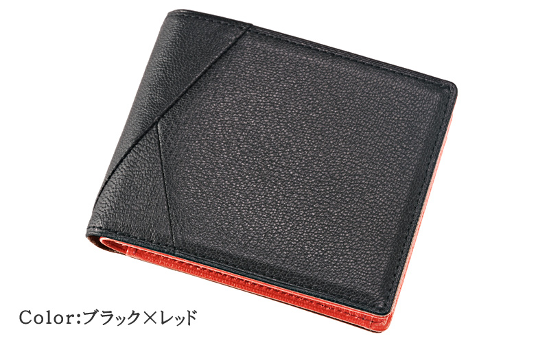 【キプリス】二つ折り財布(小銭入れ付き札入)■グリッターゴート