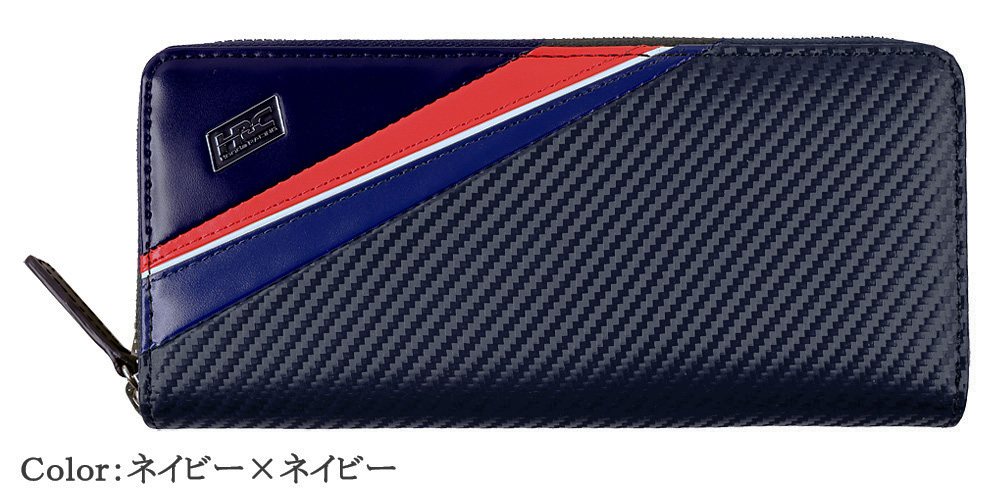 【ノイインテレッセ×HRC】ハニーセル長財布(ラウンドファスナー束入)■トリコロール