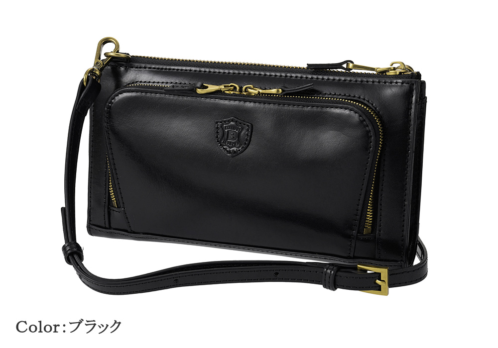 【BELLIES YORK】ショルダーバッグ■イタリアンレザー