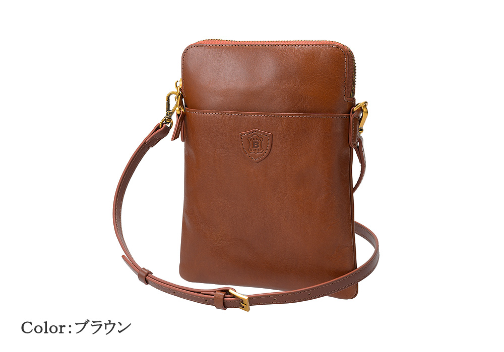 【BELLIES YORK】ショルダーバッグ■イタリアンレザー