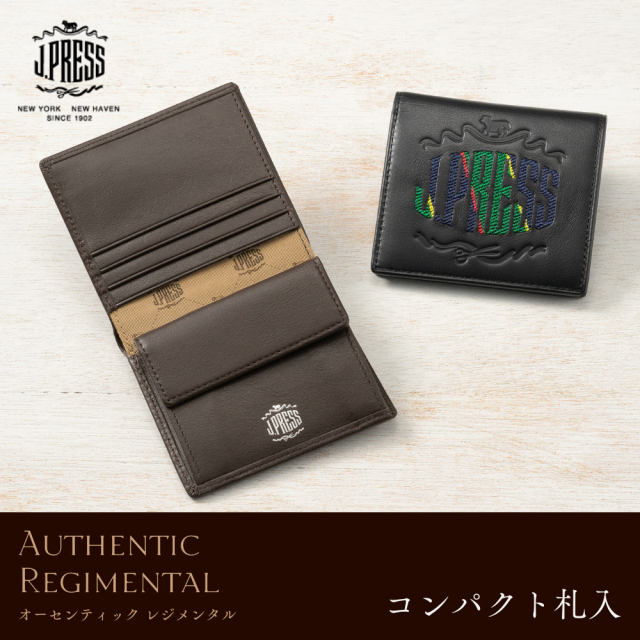 コンパクト札入■オーセンティックレジメンタル
