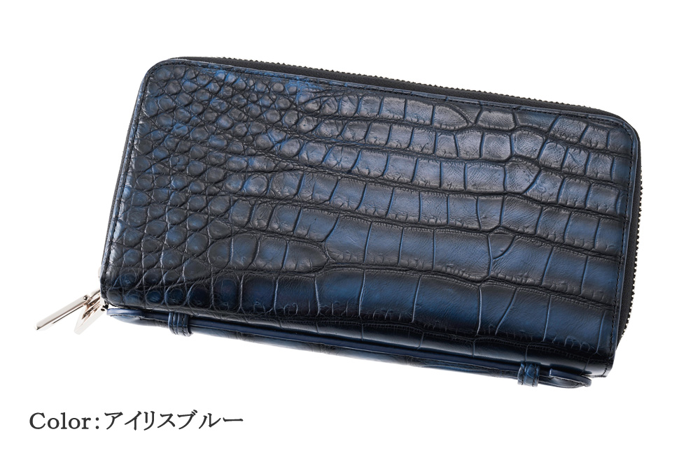 【ロダニア】長財布(オーガナイザー)■グラデーションクロコダイル
