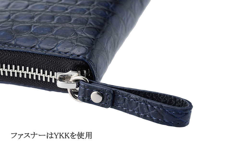 【ロダニア】二つ折り財布(ミドルウォレット)■グラデーションクロコダイル