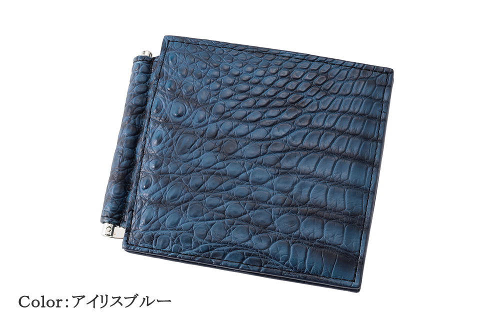 【ロダニア】札ばさみ／マネークリップ■グラデーションクロコダイル