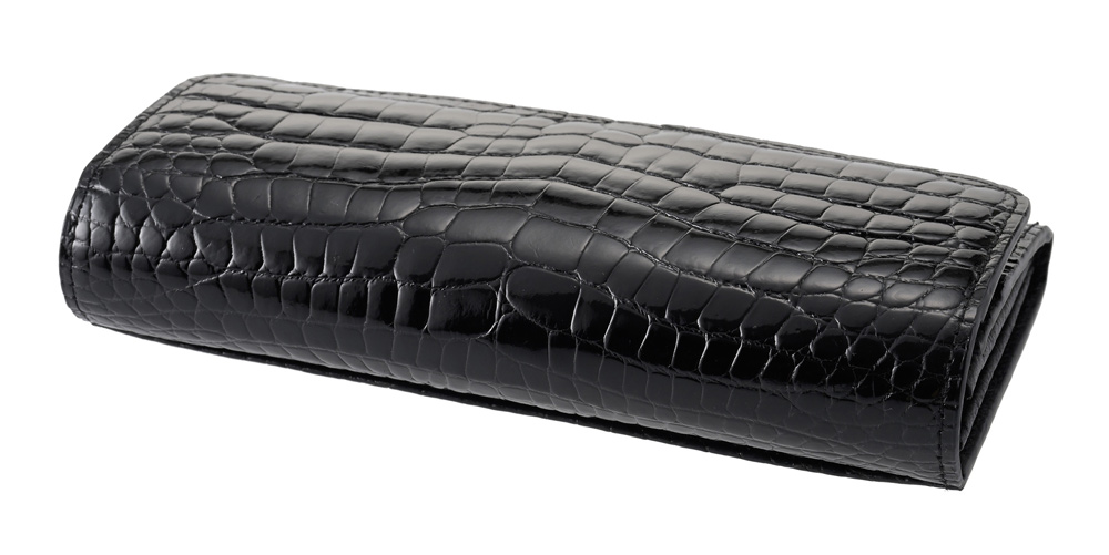 【ロダニア】長財布(内ファスナー小銭入れ付き束入)■シャイニングクロコダイル