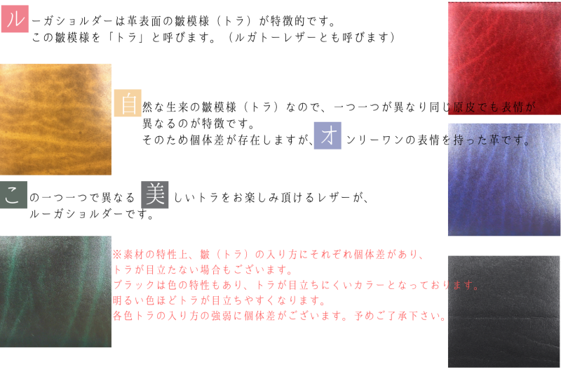 ルーガショルダー虎模様説明